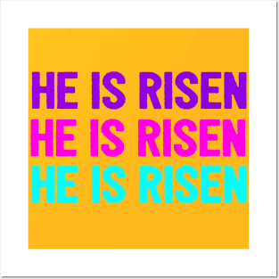 He Is Risen Cool Inspirational Easter Christian Posters and Art